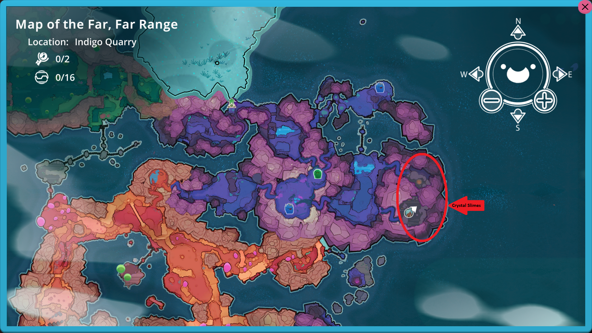 Area Map of Slime Rancher (Haven't explored The Moss Blanket, The Ancient  Ruins, The Glass Desert and some islands so i just went off google!) :  r/slimerancher