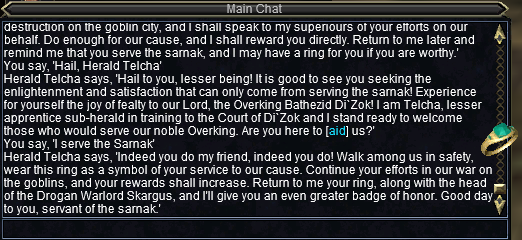 Di`zok Signet of Service (Chardok)