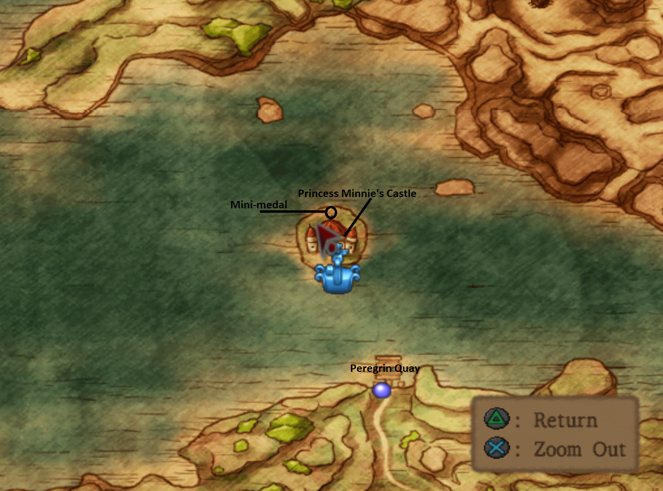 dragon quest viii map treasure