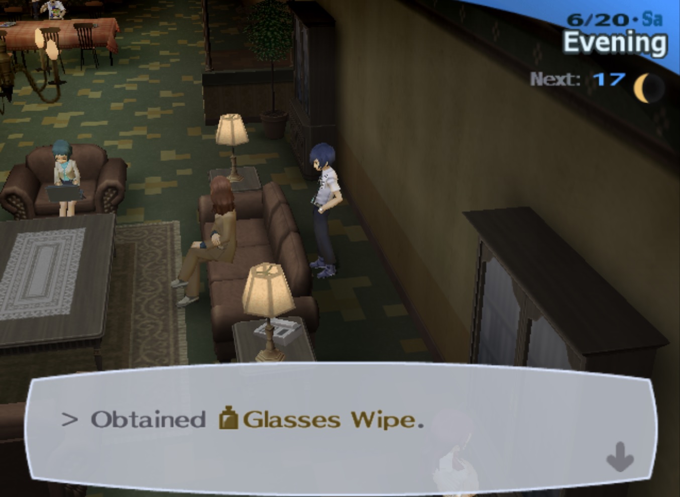 Persona 3 glasses wipe