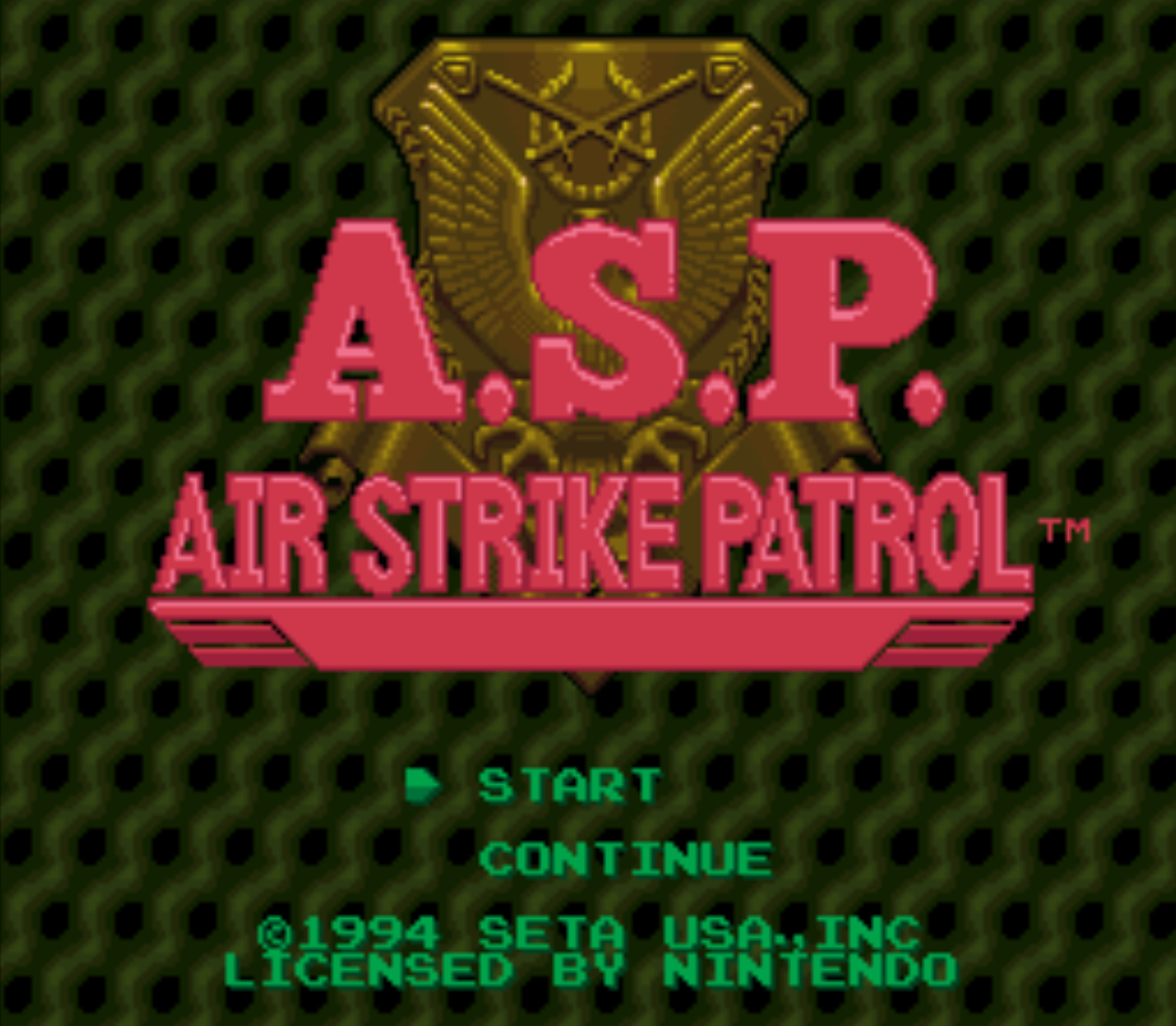 A.S.P. Air Strike Patrol - VGDB - Vídeo Game Data Base