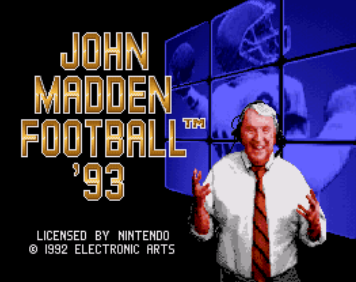 John Madden Football '93 (Sega Genesis) - All Madden vs. All