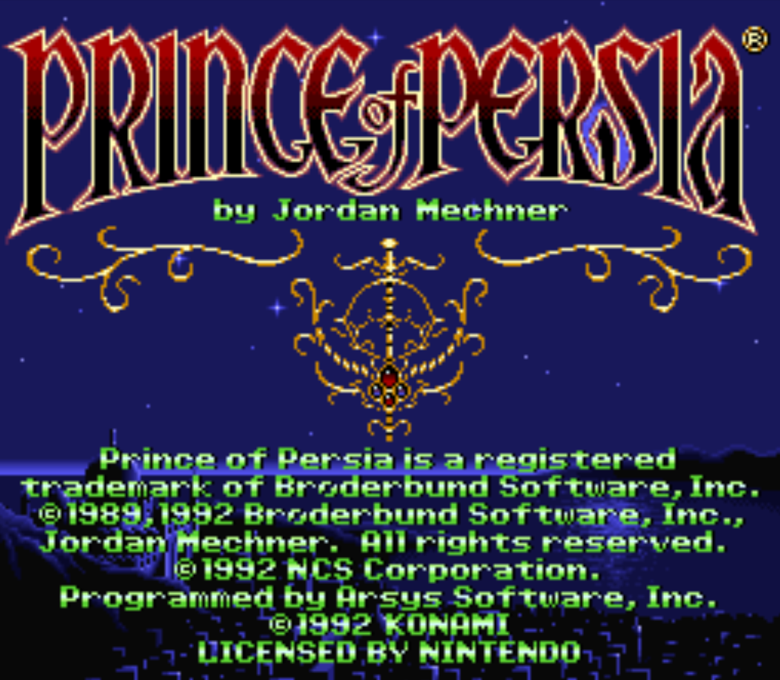 Принц персии коды. Prince of Persia super Nintendo. Prince of Persia 1992. Принцесса из принца Персии игра. Принц Персии игра 1992.