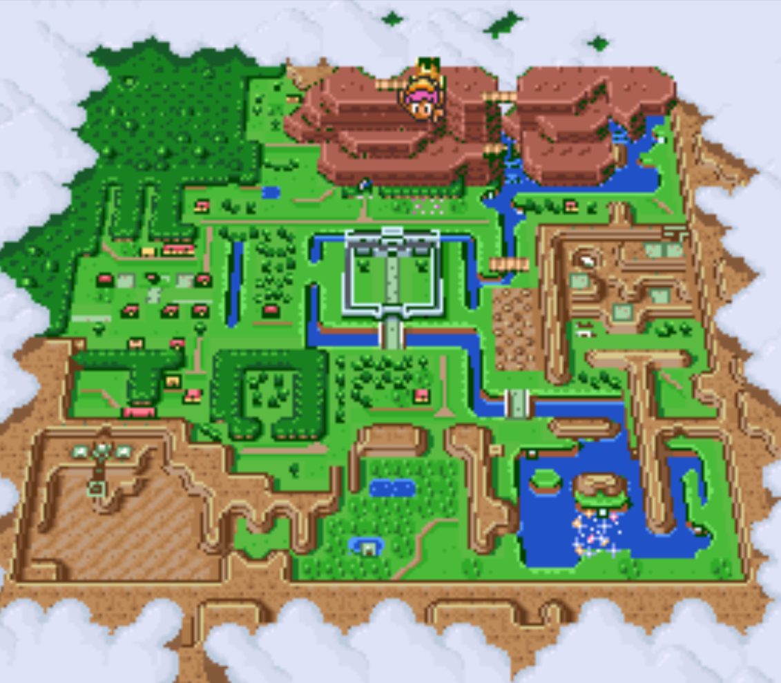 Link To The Past Dark World Map Dark World Portals Zelda: A Link To The Past