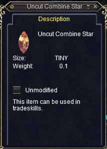 Uncut Combine Star Tradeskill Recipes for 300 - 350